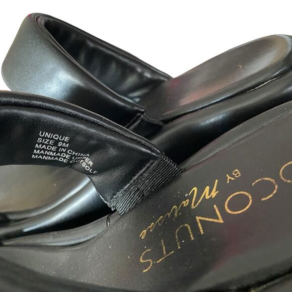 Coconuts by Matisse Unique Black Slip-On Wedge Sandals size 9 - Picture 7 of 10